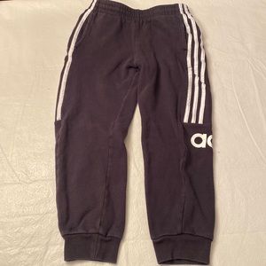 Adidas Boys Black Joggers with Adidas on left leg- Size M (10/12)